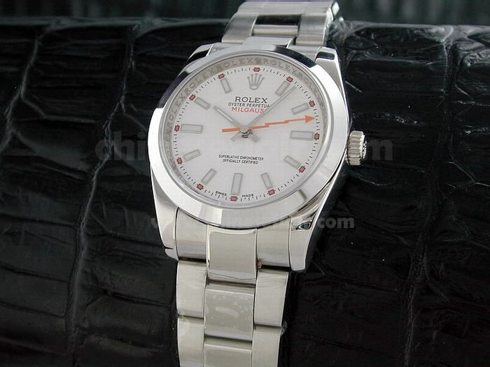 Milgauss Stainless Steel White Face / NEW 40mm Rolex